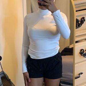 Women's White Long Sleeve Top